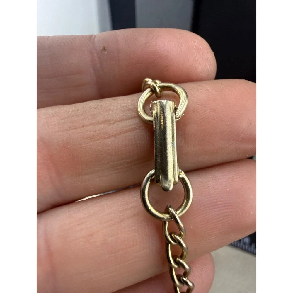 Vintage Souviner Charm Bracelet‎ Gold Tone Glacier Bay Alaska 6